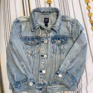 Light wash denim jacket